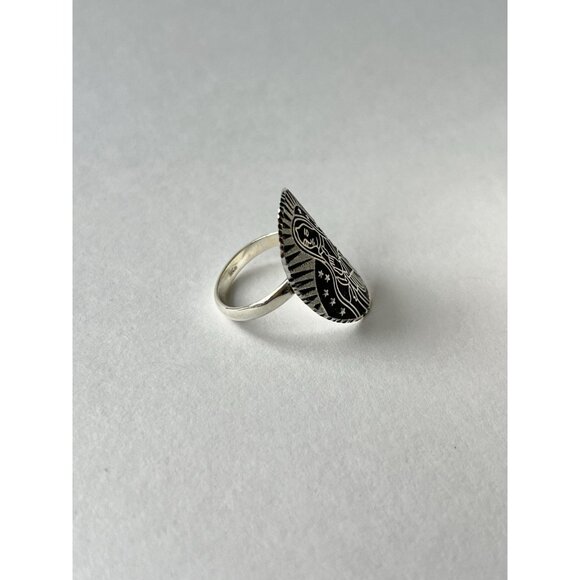 Virgin of Guadalupe Ring 925 Sterling Silver Size 10 Mexican Devotional Jewelry - Picture 10 of 16